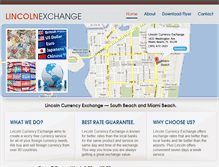 Tablet Screenshot of lincolncurrencyexchange.com